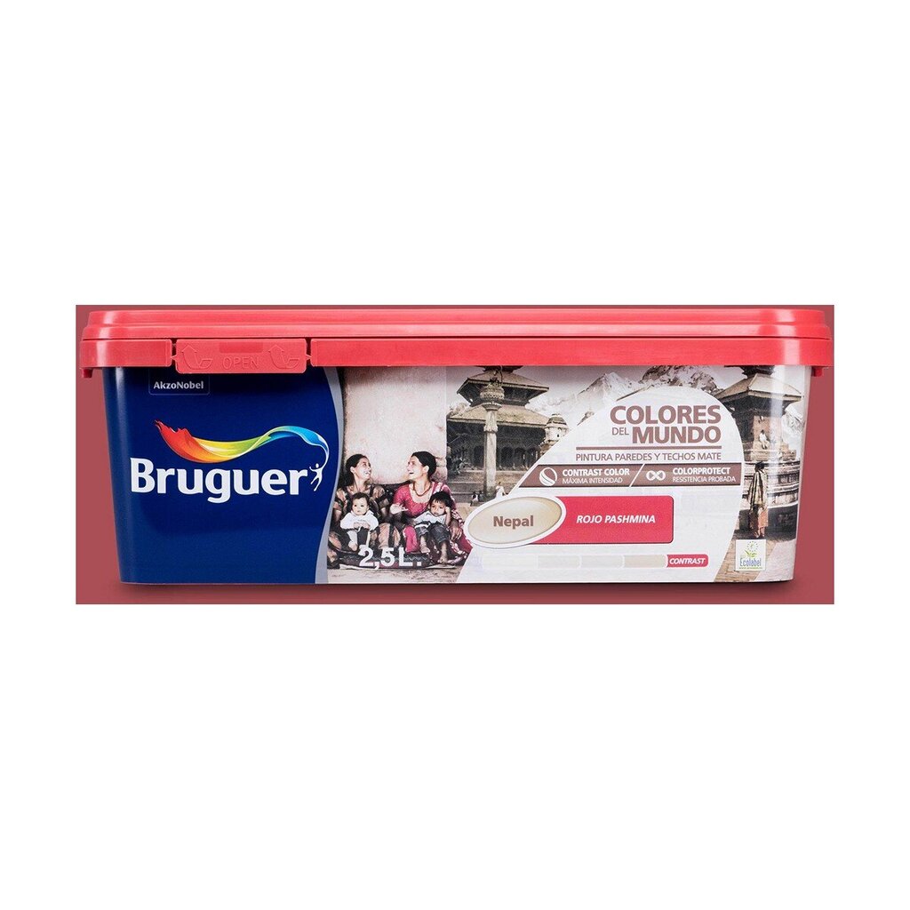 Dažai Bruguer Colores Del Mundo, 2,5 L, rožinė цена и информация | Dažai | pigu.lt