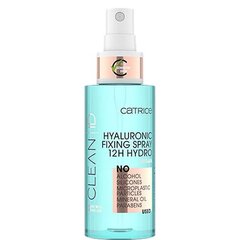 Makiažo fiksatorius Catrice Clean ID Hyaluronic Fixing Spray 12H Hydro, 50ml kaina ir informacija | Makiažo pagrindai, pudros | pigu.lt