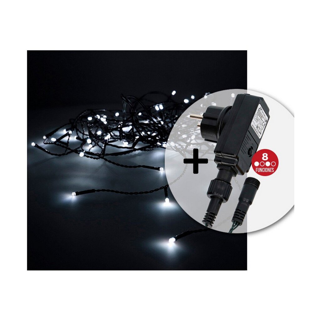 LED žibintų girlianda EDM Balta (2 X 1 M) kaina ir informacija | Girliandos | pigu.lt