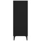 Šoninė spintelė, juoda, 34,5x32,5x90cm, apdirbta mediena kaina ir informacija | Svetainės spintelės | pigu.lt