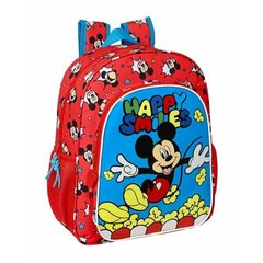 Mokyklinė kuprinė Mickey Mouse Happy Smiles kaina ir informacija | Kuprinės mokyklai, sportiniai maišeliai | pigu.lt