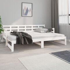 Ištraukiama lova, 2x(80x200) cm, balta kaina ir informacija | Lovos | pigu.lt
