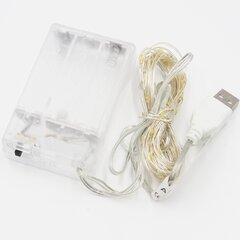 USB LED Girlianda Lanksti Vielutė 50LED , įvairiaspalvė kaina ir informacija | Girliandos | pigu.lt