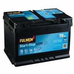 Автомобильный аккумулятор Fulmen FK700  760 A 12 V 70 Ah AGM цена и информация | Akumuliatoriai | pigu.lt