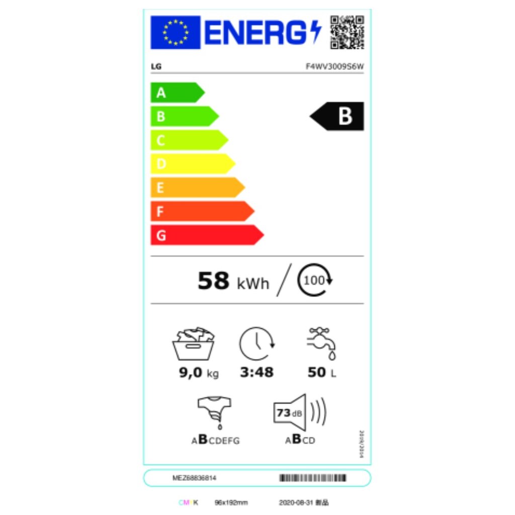 LG F4WV3009S6W цена и информация | Skalbimo mašinos | pigu.lt