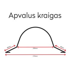 Tamsiai Pilkas Pusapvalis Kraigas, 395x2000 (blizgus) kaina ir informacija | Stogo dangos | pigu.lt