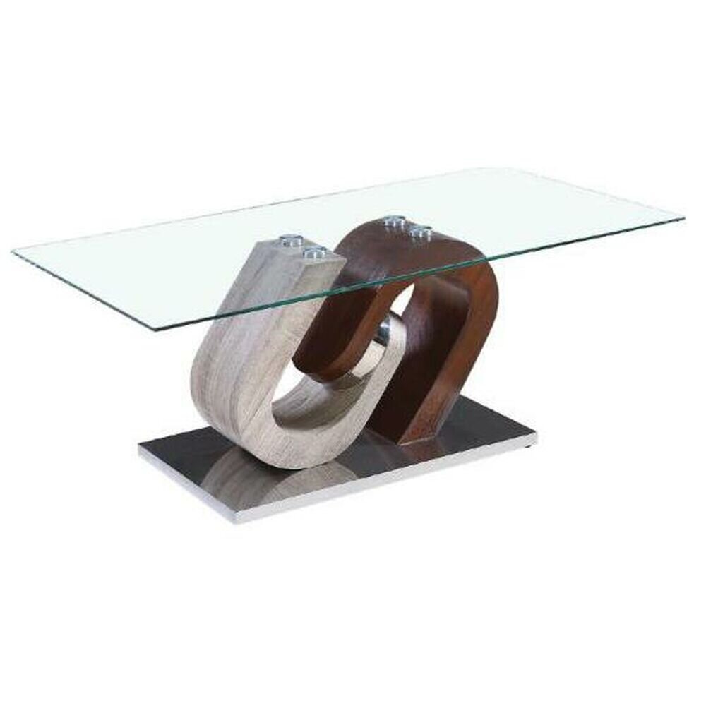 Šoninis staliukas DKD Home Decor, Medžio MDF/Plienas, (120 x 40 x 76 cm), natūrali spalva kaina ir informacija | Kavos staliukai | pigu.lt