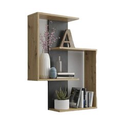 Lentyna Bigbuy Home Kretos, 65x85x20 cm, ruda цена и информация | Полки | pigu.lt