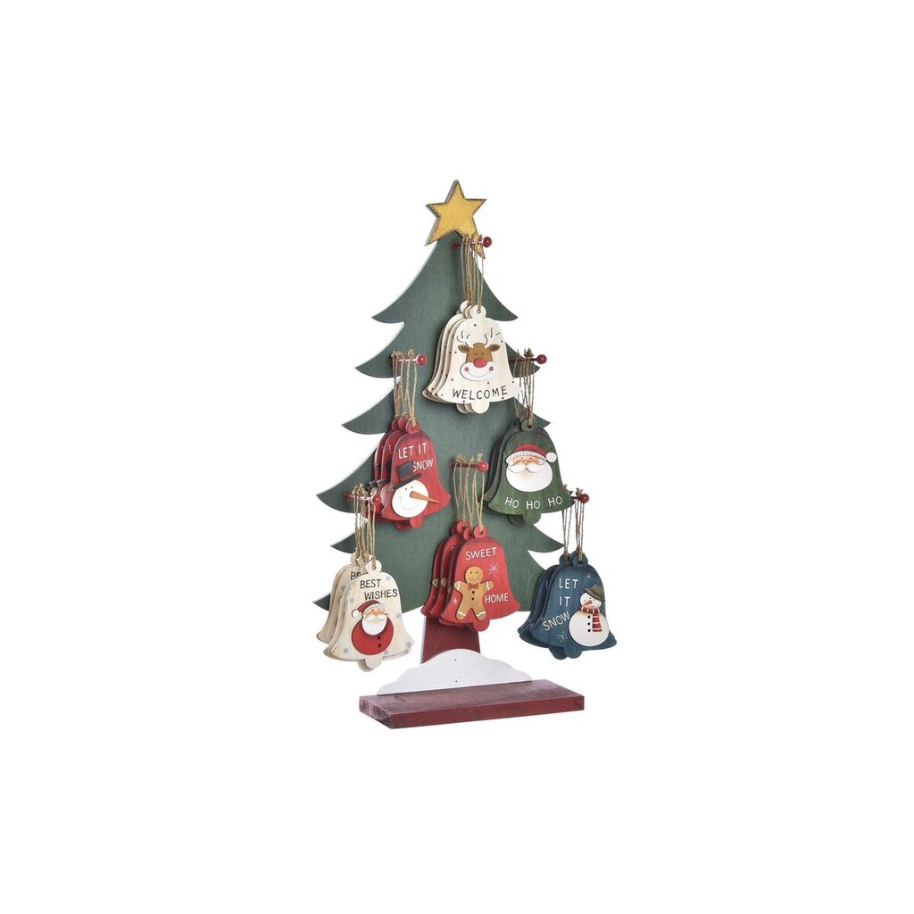 Kalėdų papuošalai DKD Home Decor Medžio (30 x 12 x 53 cm) (6 vnt.) цена и информация | Kalėdinės dekoracijos | pigu.lt
