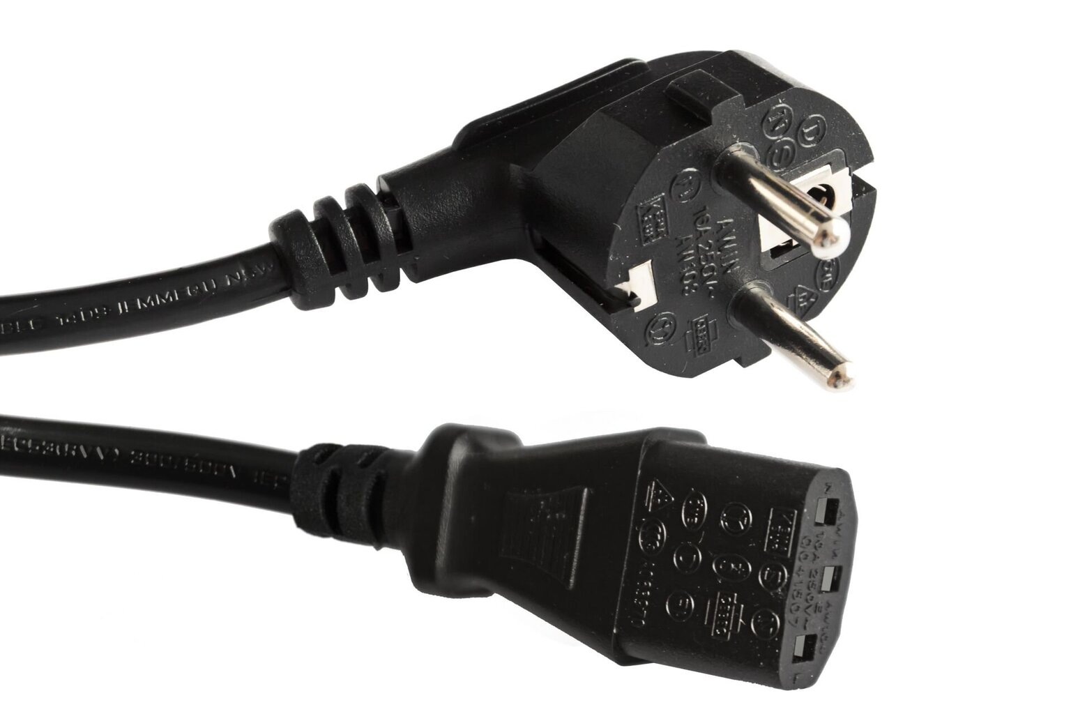 PeakTech Maitinimo kabelis 10-16 A / 250 V, 1.5m juodas kaina ir informacija | Kabeliai ir laidai | pigu.lt