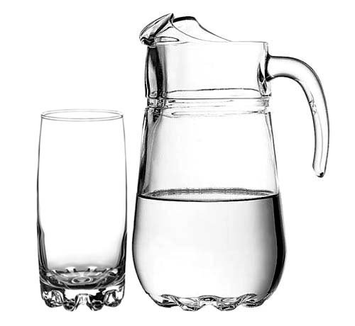 Ąsotis su stiklinėmis SYLVANA, 1,35 L, 390 ml, 7 vnt