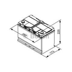 Akumuliatorius Bosch S4E41 72 Ah 760 A kaina ir informacija | Bosch Akumuliatoriai ir jų krovikliai | pigu.lt