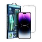 Apsauginis stiklas 5D Full Glue - iPhone 14 Pro + aplikatorius kaina ir informacija | Apsauginės plėvelės telefonams | pigu.lt