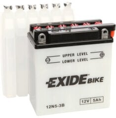 12V 5Ah 12N5-3B 120x60x130-+ Exide kaina ir informacija | Moto akumuliatoriai | pigu.lt