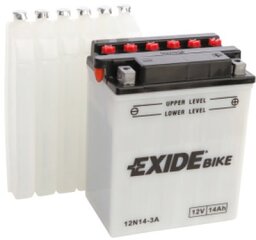 12V 14Ah 12N14-3A 134x89x166-+ Exide kaina ir informacija | Moto akumuliatoriai | pigu.lt