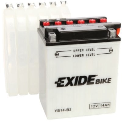 12V 14Ah YB14-A2 134x89x166+- Exide kaina ir informacija | Moto akumuliatoriai | pigu.lt