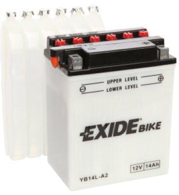 Akumuliatorius Exide 12V 14Ah YB14L-A2 134x89x166-+ kaina ir informacija | Moto akumuliatoriai | pigu.lt