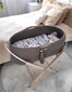 Kūdikio lova Moses krepšelis BOHO Rankų darbo su stovu mocca kaina ir informacija | Kūdikių lovytės | pigu.lt