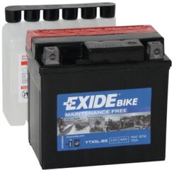 12V 4Ah YTX5L-BS AGM 113x70x105-+ Exide kaina ir informacija | Moto akumuliatoriai | pigu.lt