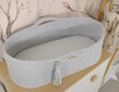 Kūdikio lova Moses krepšelis BOHO Rankų darbo su stovu -light gray цена и информация | Kūdikių lovytės | pigu.lt
