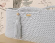 Kūdikio lova Moses krepšelis BOHO Rankų darbo su stovu -light gray цена и информация | Kūdikių lovytės | pigu.lt