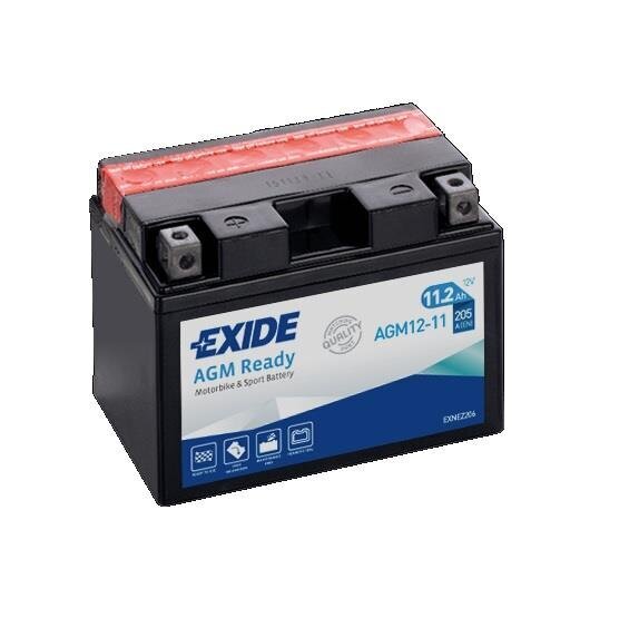 Exide moto akumuliatorius 12V 11Ah AGM12-11 150x90x110+- kaina ir informacija | Moto akumuliatoriai | pigu.lt