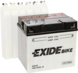 12V 30Ah Y60-N30L-B 185x128x168-+ Exide kaina ir informacija | Moto akumuliatoriai | pigu.lt