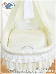 Lova kūdikiui Moses Basket/Pinti lopšys su apdangalu- bellamy cream kaina ir informacija | Kūdikių lovytės | pigu.lt