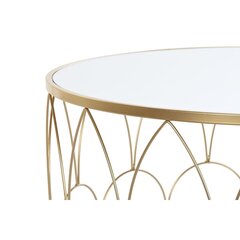 2- jų staliukų komplektas DKD Home Decor, auksinės spalvos kaina ir informacija | Kavos staliukai | pigu.lt
