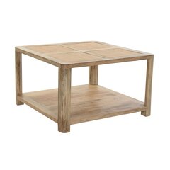 Вспомогательный стол DKD Home Decor ротанг Древесина манго (76 x 76 x 45 cm) цена и информация | Журнальные столики | pigu.lt