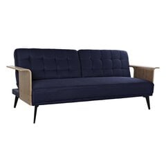 Sofa-lova DKD Home Decor, 203x87x81 cm, mėlyna kaina ir informacija | Sofos | pigu.lt