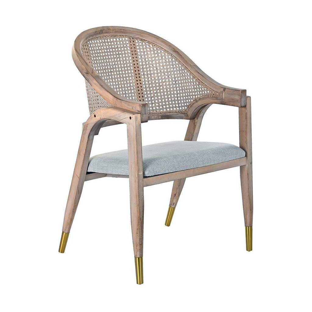 Kėdė DKD Home Decor, 59x55x88 cm, pilka kaina ir informacija | Virtuvės ir valgomojo kėdės | pigu.lt