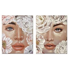 Картина DKD Home Decor Цветы, 80 x 3 x 100 см, (2 шт.) цена и информация | Репродукции, картины | pigu.lt