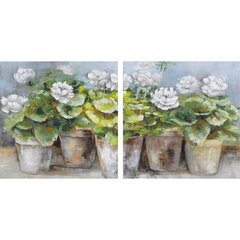 Картина DKD Home Decor Будда Восточный (80 x 3,5 x 80 cm) (2 штук) цена и информация | Репродукции, картины | pigu.lt