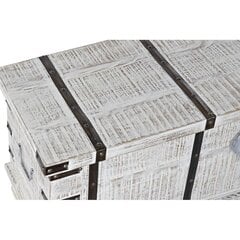 Сундук DKD Home Decor Металл Белый Древесина манго (116 x 40 x 45 cm) цена и информация | Ящики для вещей | pigu.lt