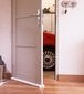 Mottez durų sandarinimo juosta, balta, 93cm kaina ir informacija | Durų lankstai, priedai | pigu.lt