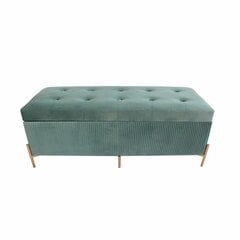 'Foot-of-bed Bench DKD Home Decor Poliesteris MDF Aliuminis Žalia Glamour 115 x 40 x 45 cm' kaina ir informacija | Batų spintelės, lentynos ir suolai | pigu.lt