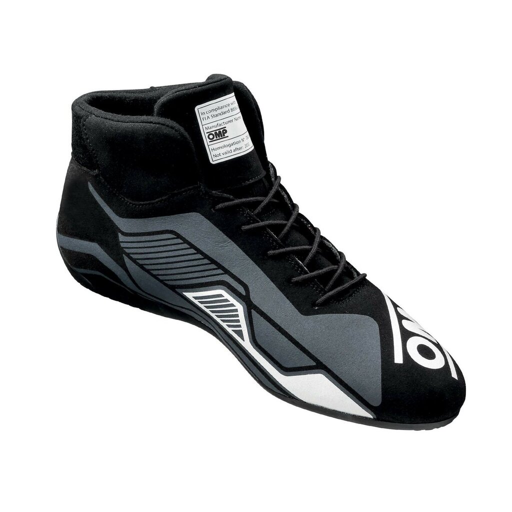 Lenktynių batai OMP Sport Juoda / balta (Dydis 43) kaina ir informacija | Moto batai | pigu.lt
