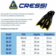 Ласты Cressi-Sub Palau Чёрный (38 - 41) цена и информация | Другие товары для подводного плавания | pigu.lt