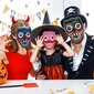 Huggy Wuggy kaukė juoda spalva, tinka Helovinui kaina ir informacija | Karnavaliniai kostiumai | pigu.lt