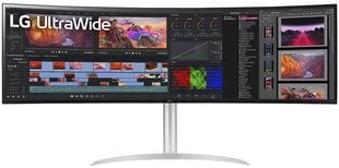 LCD Monitor|LG|49WQ95C-W|49"|Curved|Panel IPS|5120x1440|32:9|Matte|5 ms|Speakers|Swivel|Height adjustable|Tilt|49WQ95C-W цена и информация | Мониторы | pigu.lt