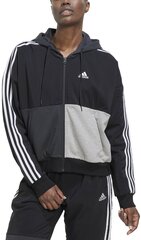 Джемпер Adidas W Cb B Fz Hodie Grey Black HC8833 HC8833/M цена и информация | Спортивная одежда для женщин | pigu.lt