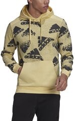 Džemperis vyrams Adidas M Bl Q3 Hodie Yellow HK0367 цена и информация | Мужские толстовки | pigu.lt