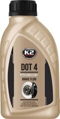 Синтетическая тормозная жидкость K2 DOT 4, 1 Л цена и информация | Автохимия | pigu.lt