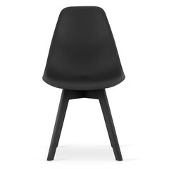 4-ių kėdžių komplektas KITO, juoda kaina ir informacija | Virtuvės ir valgomojo kėdės | pigu.lt