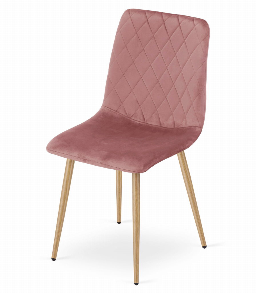 4-ių valgomojo kėdžių komplektas TURIN, rožinis kaina ir informacija | Virtuvės ir valgomojo kėdės | pigu.lt