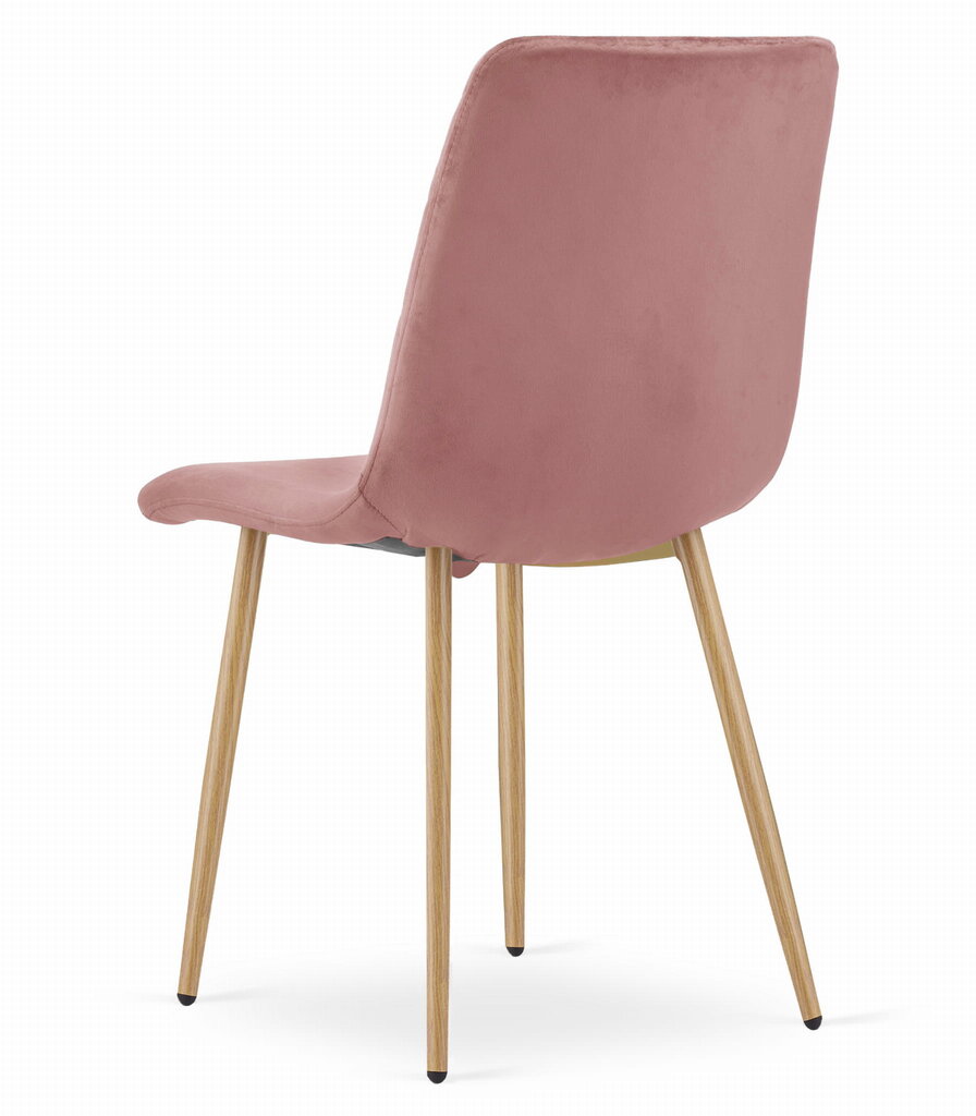 4-ių valgomojo kėdžių komplektas TURIN, rožinis kaina ir informacija | Virtuvės ir valgomojo kėdės | pigu.lt