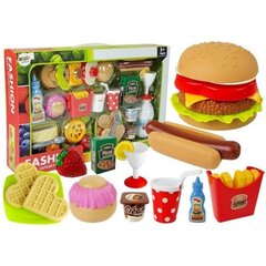 Žaislinio maisto rinkinys Lean Toys Burgeriai цена и информация | Игрушки для девочек | pigu.lt