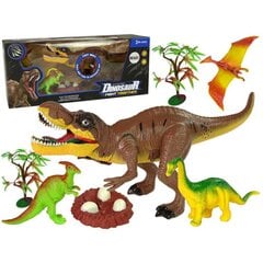Dinozaurų rinkinys Lean Toys, Tyrannosaurus Rex Trees kaina ir informacija | Žaislai berniukams | pigu.lt