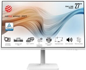 MSI Modern MD272QPW kaina ir informacija | Monitoriai | pigu.lt